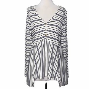 Anthropologie Maeve Eliza Striped Tunic, S
